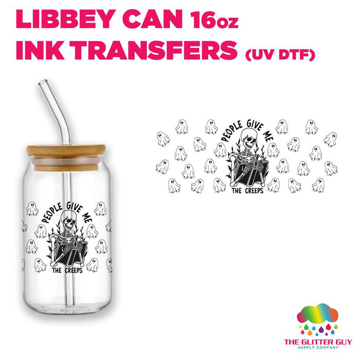 Libbey Can Wrap 16oz -  Ink Transfers | The Creeps