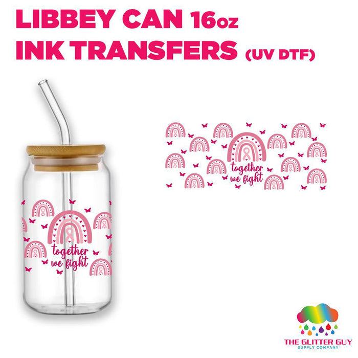 Libbey Can Wrap 16oz -  Ink Transfers | Together Rainbow