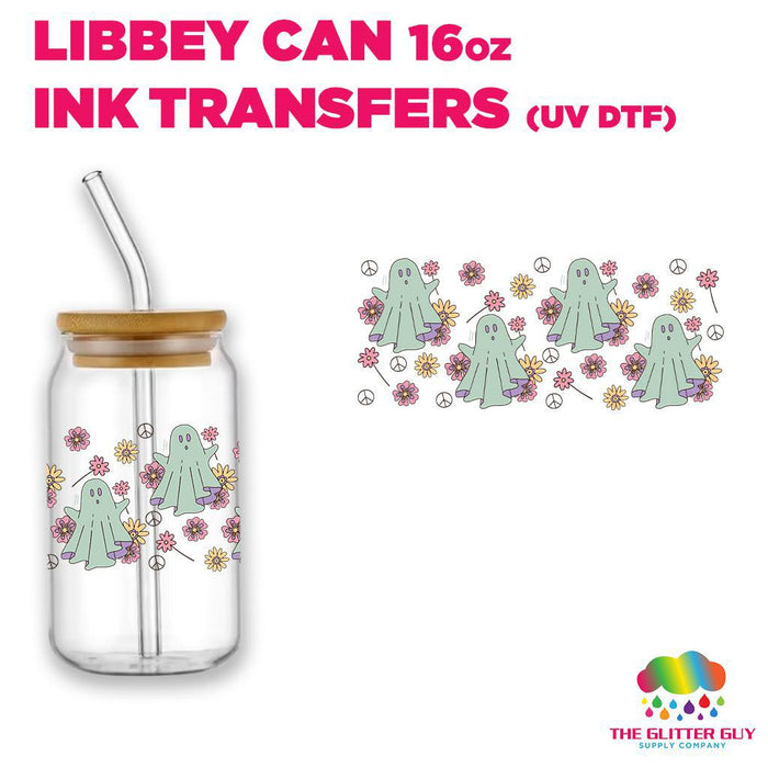 Libbey Can Wrap 16oz -  Ink Transfers | Hippie Ghosts