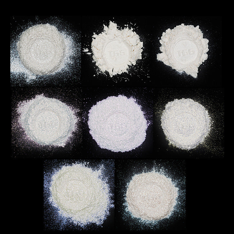 Iridescent Series Mica Powder - Flash White — The Glitter Guy