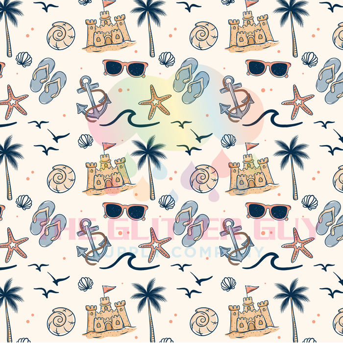 Printed Vinyl - Beachy