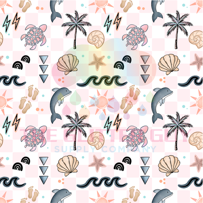 Printed Vinyl - Beach Vibes