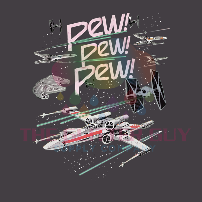 Printed Decal - Pew Pew