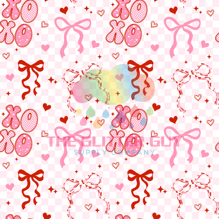 Printed Vinyl - Xoxo Bows