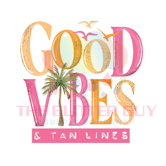 Printed Decal - Good Vibes