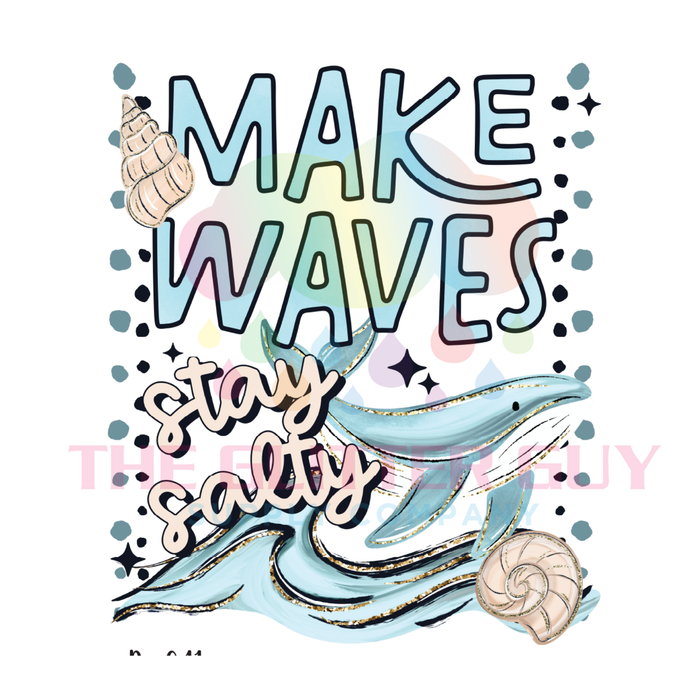 Printed Decal - Making Waves