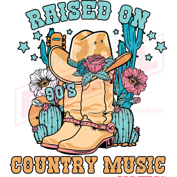 Printed Decal - 90s Country Music