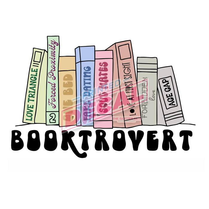 Printed Decal - Booktrovert