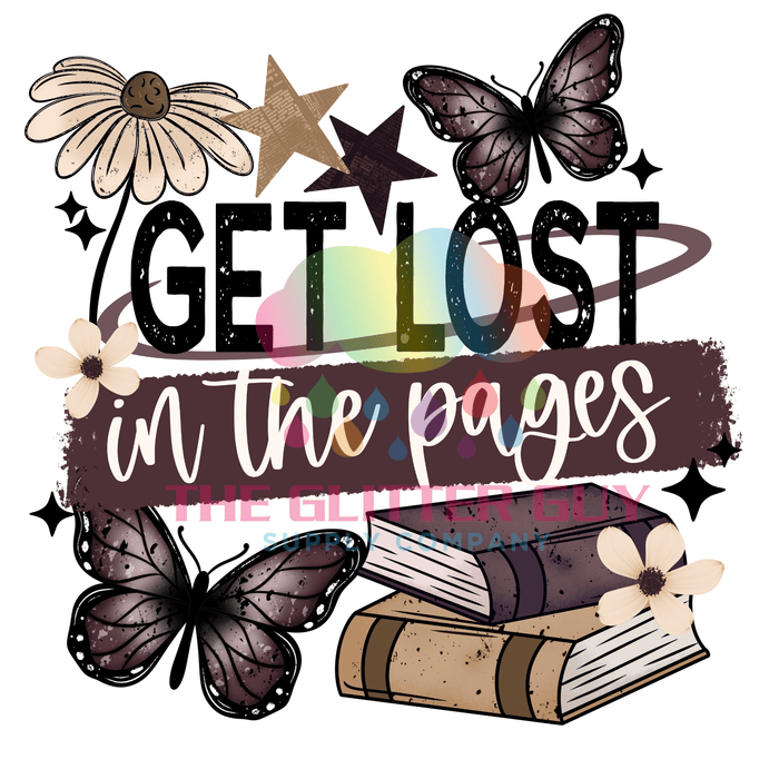 Printed Decal - Get Lost Pages