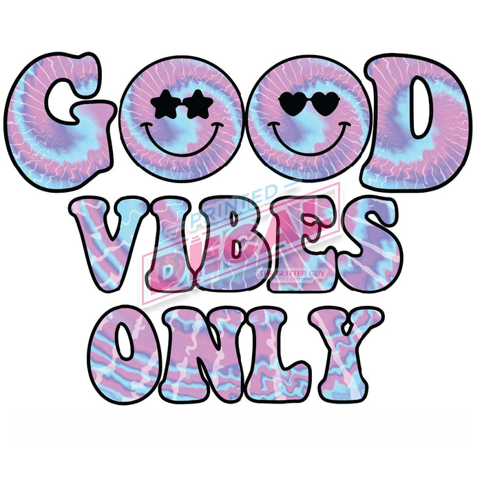 Printed Decal - Good Vibes Only