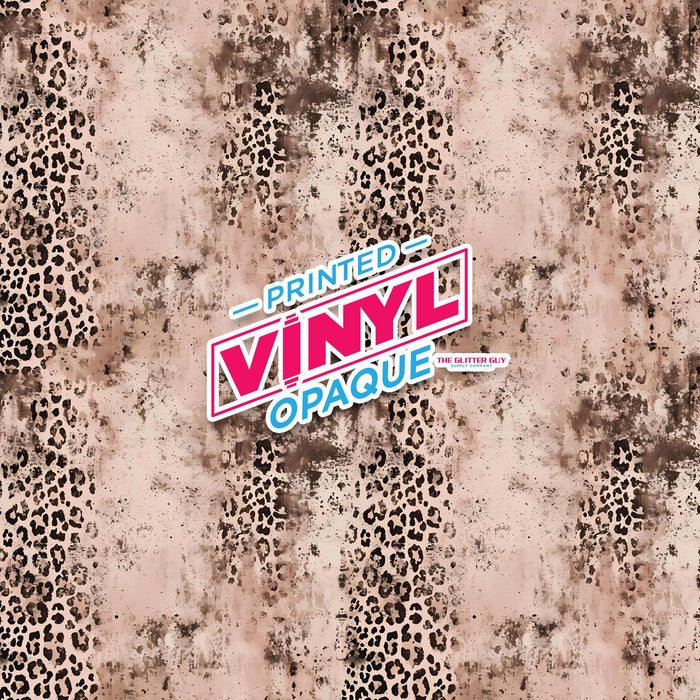 Printed Vinyl - Leopard Grunge