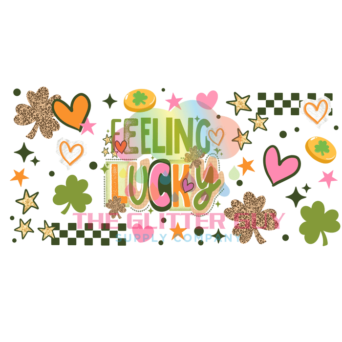 Libbey Can Wrap 16oz -  Ink Transfers | Feeling Lucky Pink
