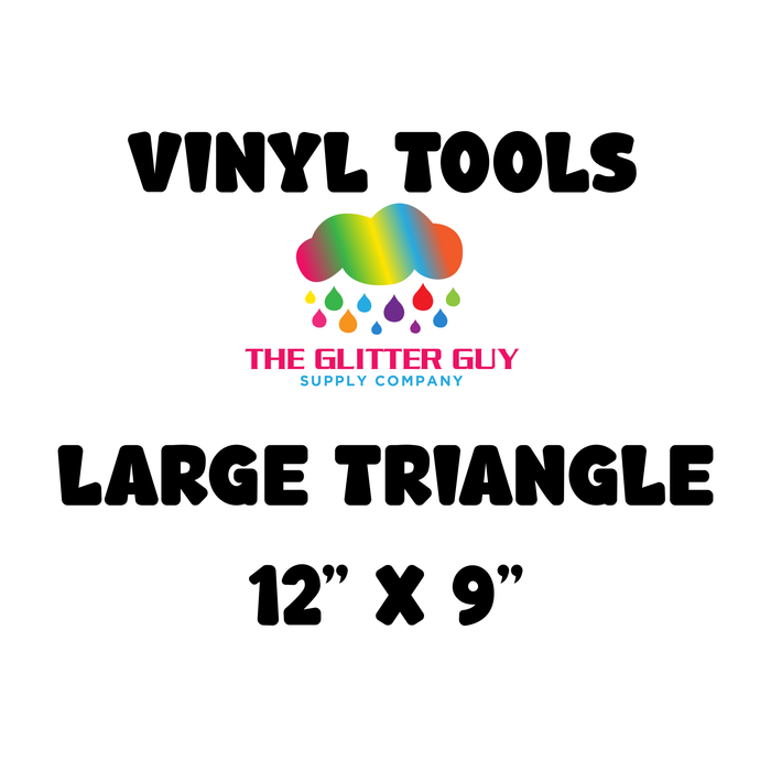 Triangle Vinyl Cutting Template – 12” x 9” – Acrylic Vinyl Cutter Tool for Tumblers & Craft Projects