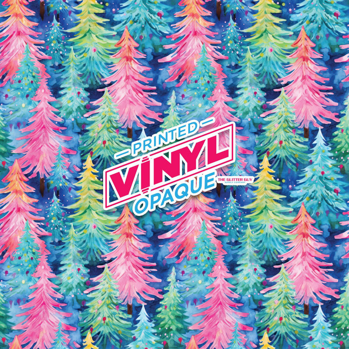 Printed Vinyl - Pastel Trees