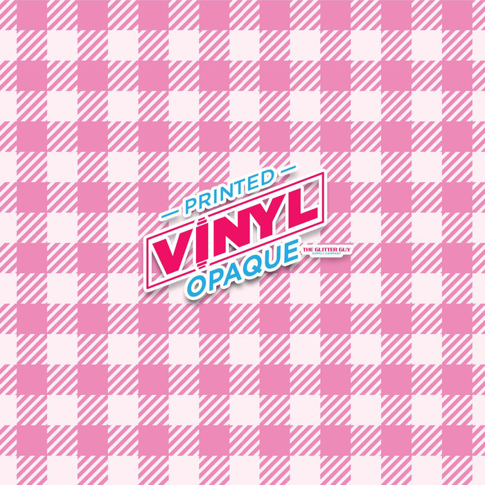 Printed Vinyl - Pink Plaids