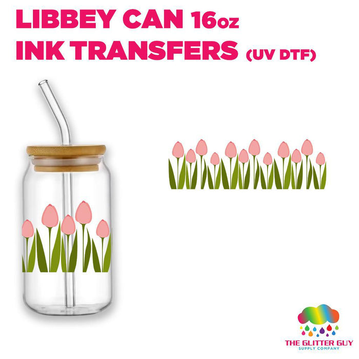 Libbey Can Wrap 16oz -  Ink Transfers | Simple Tulips