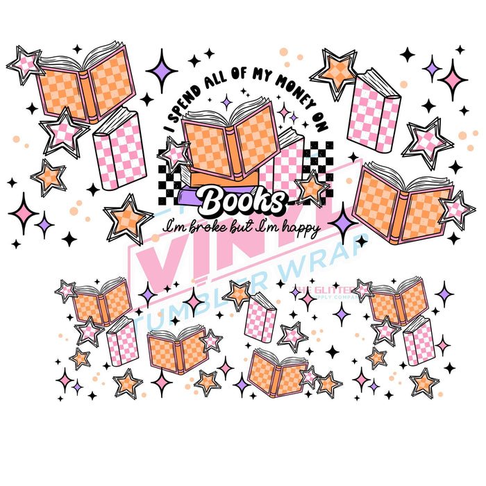 40 oz Tumbler Wrap - UVDTF Ink Transfers - Books | UVDTF from The Glitter Guy