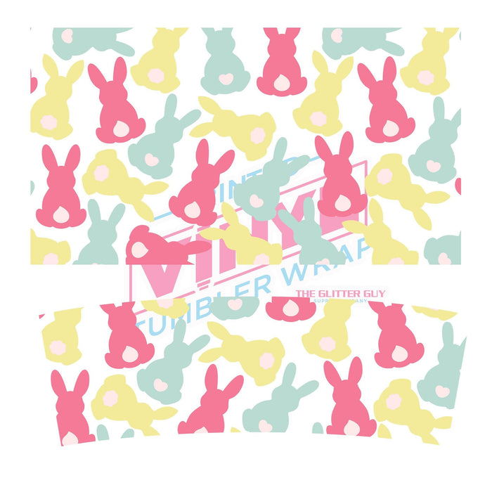 40 oz Tumbler Wrap - UVDTF Ink Transfers - Bunnies | UVDTF from The Glitter Guy