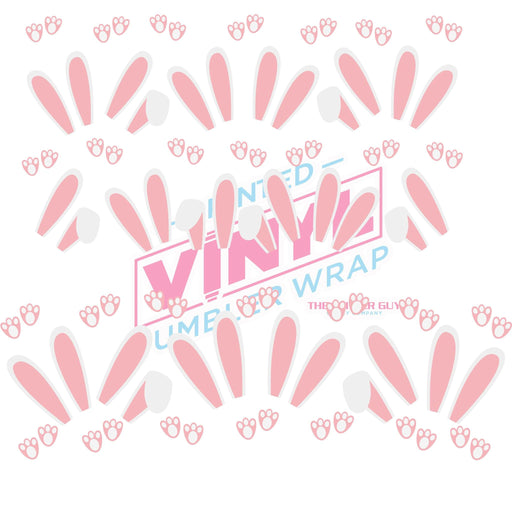 40 oz Tumbler Wrap - UVDTF Ink Transfers - Bunny Ears | UVDTF from The Glitter Guy
