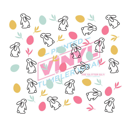 40 oz Tumbler Wrap - UVDTF Ink Transfers - Bunny & Eggs | UVDTF from The Glitter Guy