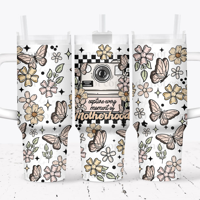 40 oz Tumbler Wrap - UVDTF Ink Transfers - Capture Every Moment Motherhood | UVDTF from The Glitter Guy