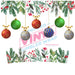 40 oz Tumbler Wrap - UVDTF Ink Transfers - Christmas Balls | UVDTF from The Glitter Guy