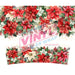40 oz Tumbler Wrap - UVDTF Ink Transfers - Christmas Flowers | UVDTF from The Glitter Guy