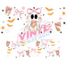 40 oz Tumbler Wrap - UVDTF Ink Transfers - Coffee Bow Ghostie | UVDTF from The Glitter Guy