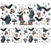 40 oz Tumbler Wrap - UVDTF Ink Transfers - Dark Cottagecore Ghostie | UVDTF from The Glitter Guy