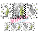40 oz Tumbler Wrap - UVDTF Ink Transfers - Down With My Demons | UVDTF from The Glitter Guy