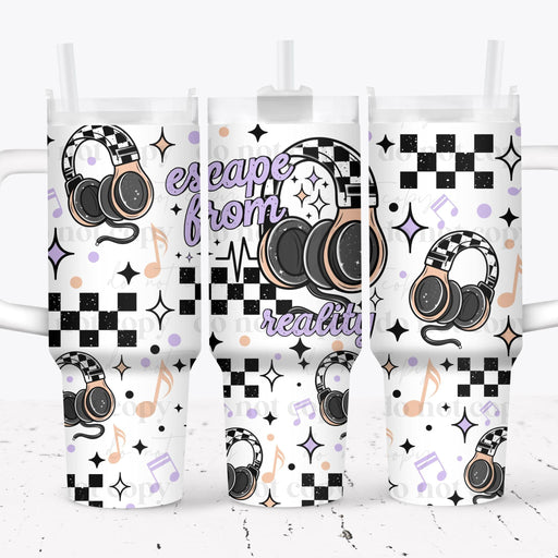 40 oz Tumbler Wrap - UVDTF Ink Transfers - Escape From Reality | UVDTF from The Glitter Guy