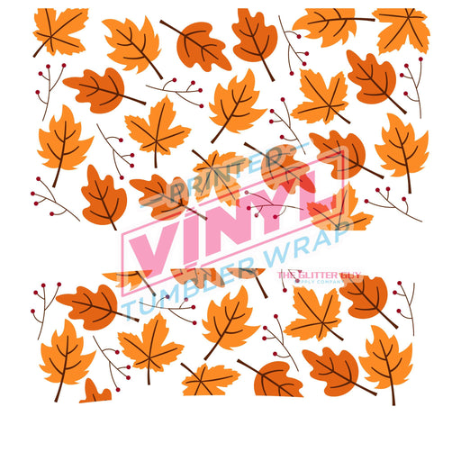 40 oz Tumbler Wrap - UVDTF Ink Transfers - Fall Leaves | UVDTF from The Glitter Guy