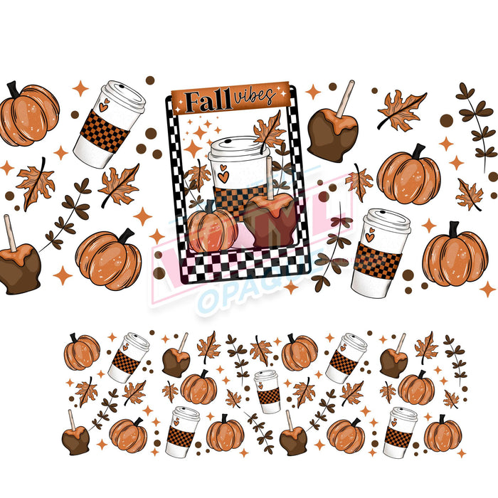 40 oz Tumbler Wrap - UVDTF Ink Transfers - Fall Vibes | UVDTF from The Glitter Guy