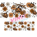 40 oz Tumbler Wrap - UVDTF Ink Transfers - Floral Bow Pumpkins | UVDTF from The Glitter Guy