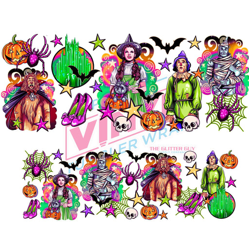 40 oz Tumbler Wrap - UVDTF Ink Transfers - Halloween Oz | UVDTF from The Glitter Guy