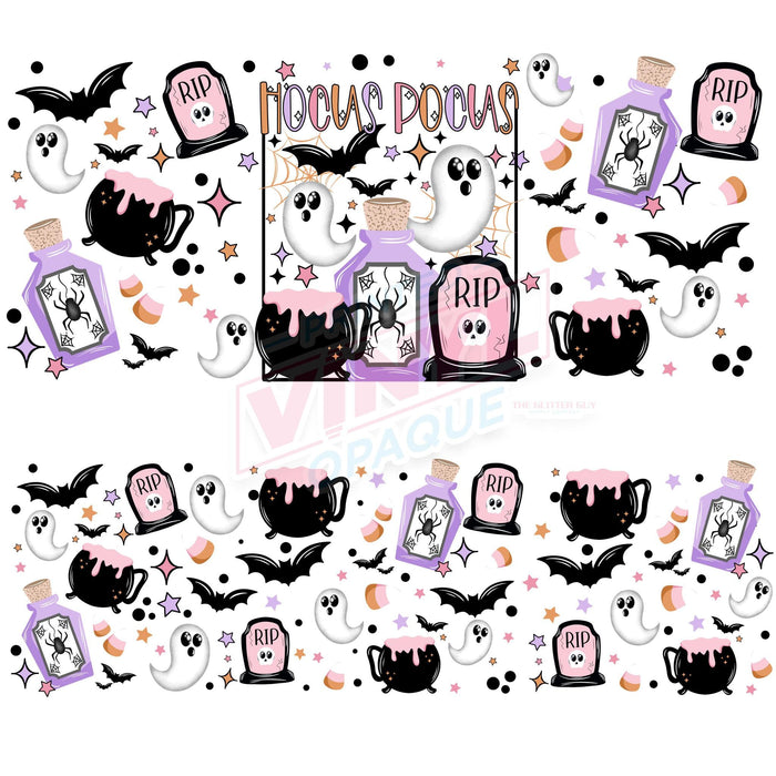 40 oz Tumbler Wrap - UVDTF Ink Transfers - Hocus Pocus Pastel | UVDTF from The Glitter Guy