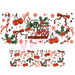 40 oz Tumbler Wrap - UVDTF Ink Transfers - Holly Jolly | UVDTF from The Glitter Guy