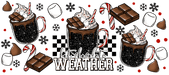 40 oz Tumbler Wrap - UVDTF Ink Transfers - Hot Chocolate Weather | UVDTF from The Glitter Guy