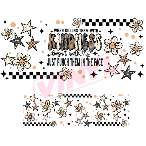 40 oz Tumbler Wrap - UVDTF Ink Transfers - Killing Kindness | UVDTF from The Glitter Guy