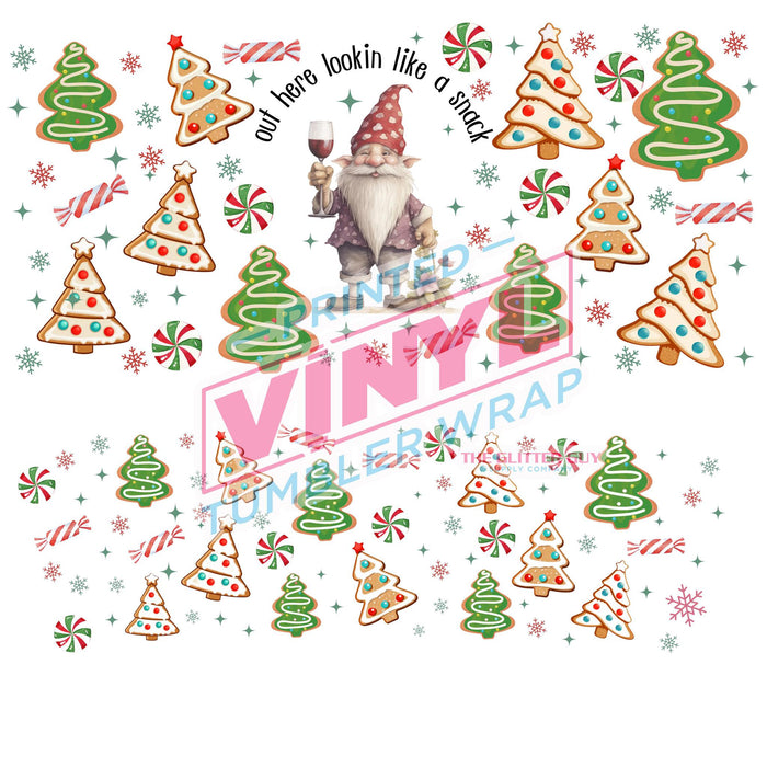 40 oz Tumbler Wrap - UVDTF Ink Transfers - Lookin Like A Snack Gnome | UVDTF from The Glitter Guy