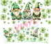 40 oz Tumbler Wrap - UVDTF Ink Transfers - Lucky Gnomes | UVDTF from The Glitter Guy