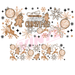 40 oz Tumbler Wrap - UVDTF Ink Transfers - Merry Christmas Ornaments | UVDTF from The Glitter Guy