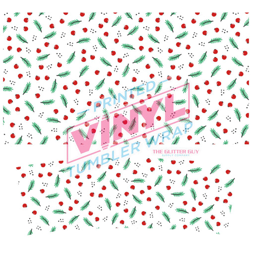 40 oz Tumbler Wrap - UVDTF Ink Transfers - Mistletoe | UVDTF from The Glitter Guy
