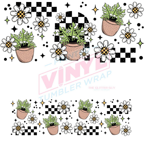 40 oz Tumbler Wrap - UVDTF Ink Transfers - Monstera | UVDTF from The Glitter Guy