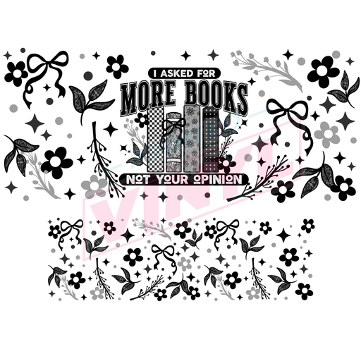 40 oz Tumbler Wrap - UVDTF Ink Transfers - More Books | UVDTF from The Glitter Guy