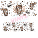 40 oz Tumbler Wrap - UVDTF Ink Transfers - Morning Brew Skull | UVDTF from The Glitter Guy