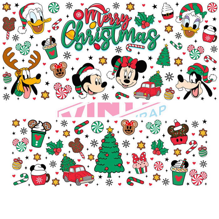 40 oz Tumbler Wrap - UVDTF Ink Transfers - Mousemas | UVDTF from The Glitter Guy