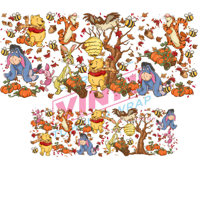 40 oz Tumbler Wrap - UVDTF Ink Transfers - Oh Bother | UVDTF from The Glitter Guy