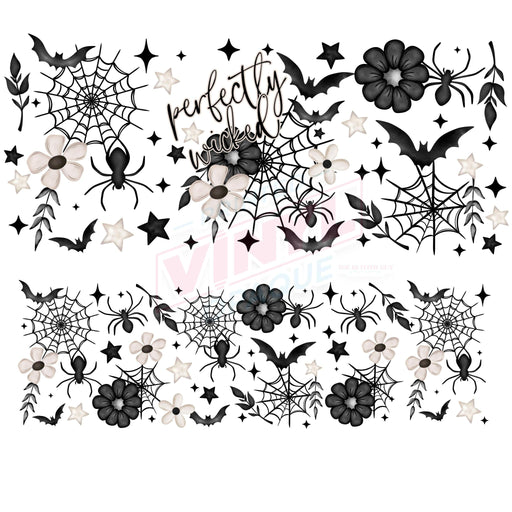 40 oz Tumbler Wrap - UVDTF Ink Transfers - Perfectly Wicked | UVDTF from The Glitter Guy