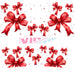 40 oz Tumbler Wrap - UVDTF Ink Transfers - Red Bows | UVDTF from The Glitter Guy